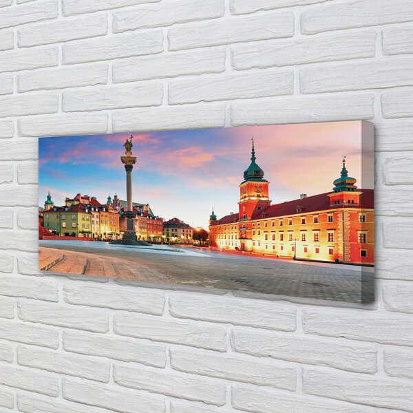 Tablouri canvas Sunrise Varșovia oraș vechi