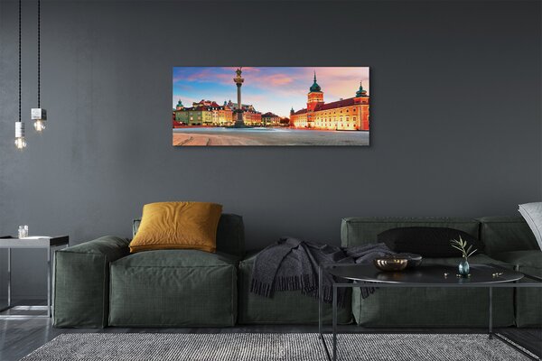Tablouri canvas Sunrise Varșovia oraș vechi