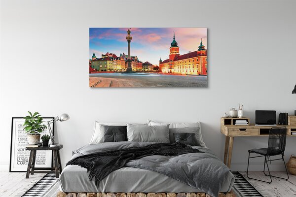Tablouri canvas Sunrise Varșovia oraș vechi