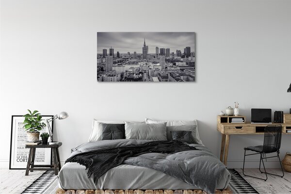 Tablouri canvas panorama Varșovia zgârie-nori