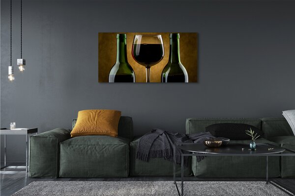 Tablouri canvas 2 sticle de vin de sticlă
