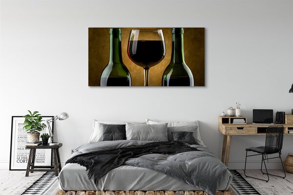 Tablouri canvas 2 sticle de vin de sticlă