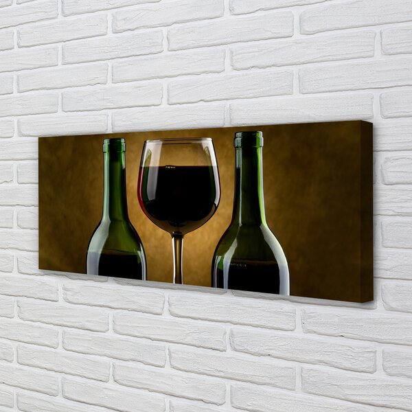 Tablouri canvas 2 sticle de vin de sticlă