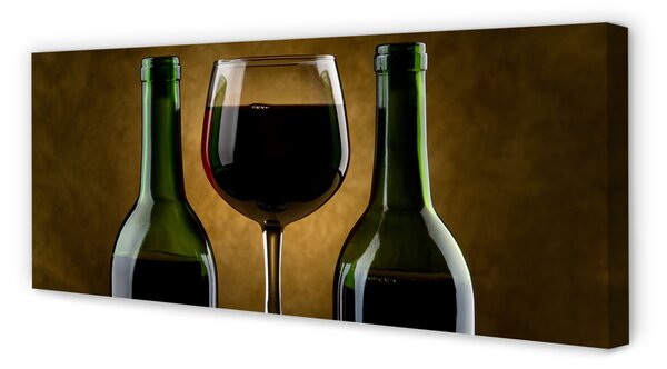 Tablouri canvas 2 sticle de vin de sticlă