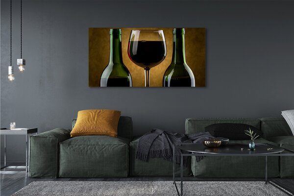 Tablouri canvas 2 sticle de vin de sticlă