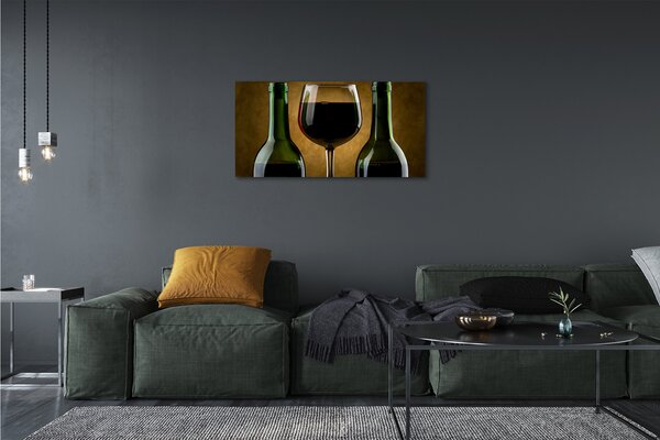 Tablouri canvas 2 sticle de vin de sticlă