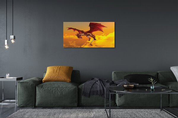 Tablouri canvas Cer nori dragon