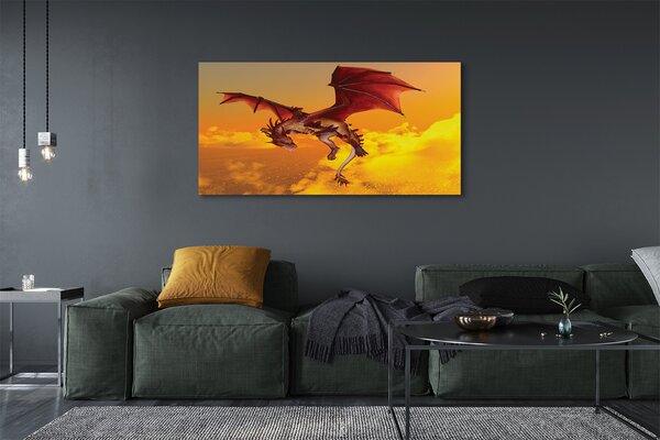 Tablouri canvas Cer nori dragon