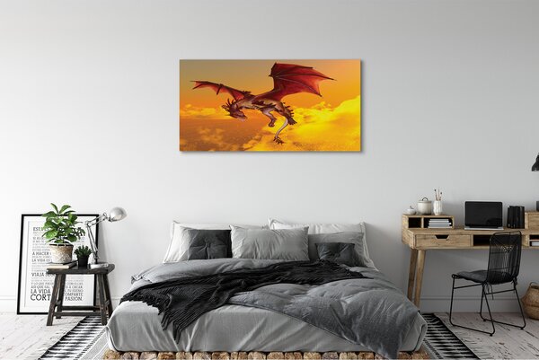Tablouri canvas Cer nori dragon