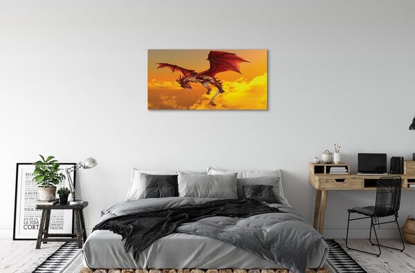Tablouri canvas Cer nori dragon