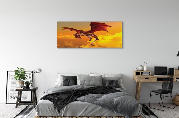 Tablouri canvas Cer nori dragon