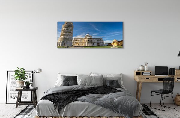 Tablouri canvas Italia Înclinat turn catedrală