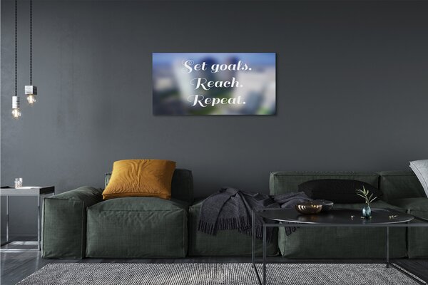 Tablouri canvas inscripție albă