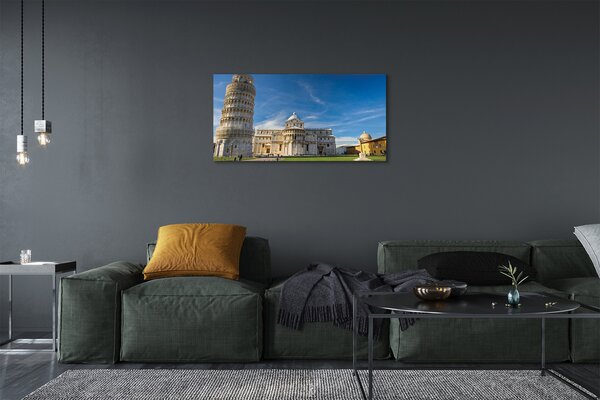 Tablouri canvas Italia Înclinat turn catedrală