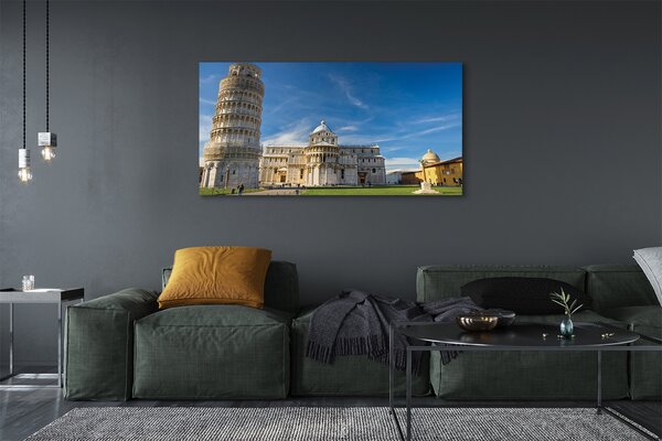Tablouri canvas Italia Înclinat turn catedrală