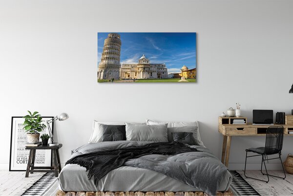 Tablouri canvas Italia Înclinat turn catedrală