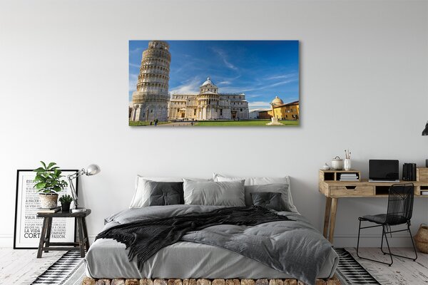 Tablouri canvas Italia Înclinat turn catedrală