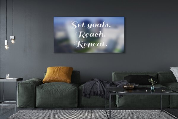 Tablouri canvas inscripție albă
