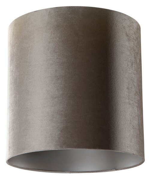 Abajur de catifea cilindric taupe 40/40/40