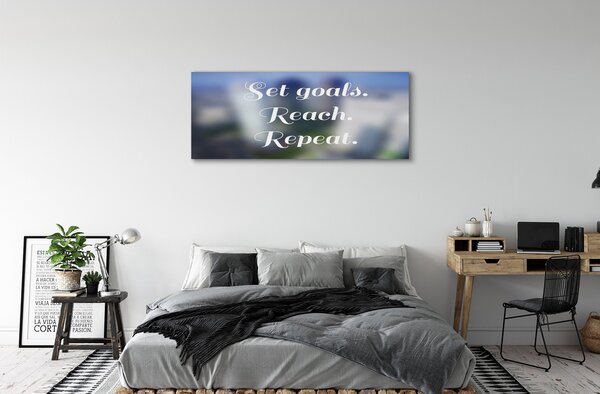 Tablouri canvas inscripție albă