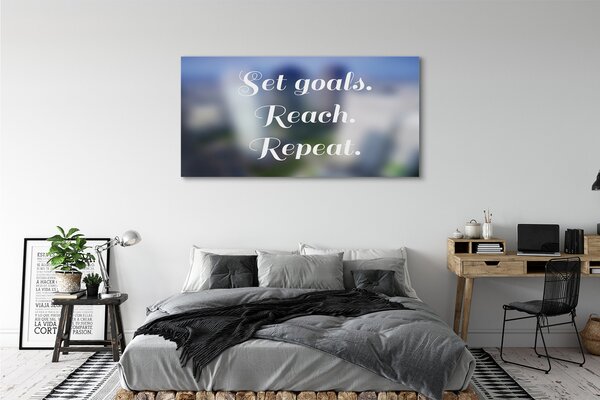 Tablouri canvas inscripție albă