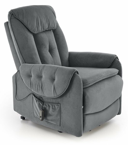 Fotoliu recliner Houston 1947Gri inchis, 9x8x10cm, Tapiterie