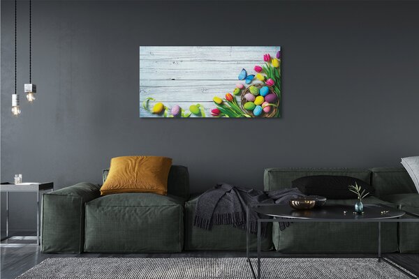 Tablouri canvas Ouă de lalele fluture