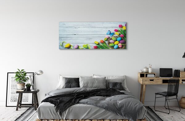 Tablouri canvas Ouă de lalele fluture