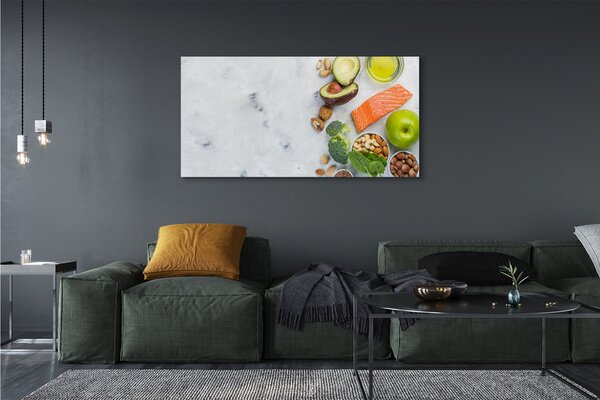 Tablouri canvas Somon nuci ulei de mere