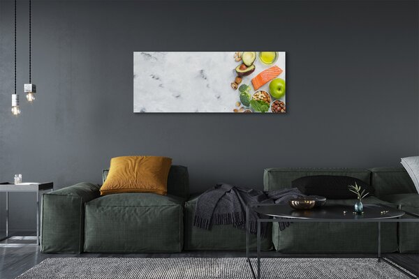 Tablouri canvas Somon nuci ulei de mere