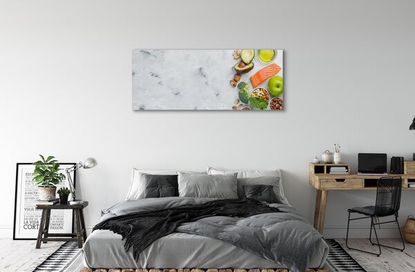 Tablouri canvas Somon nuci ulei de mere