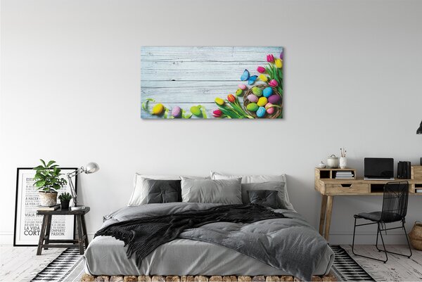 Tablouri canvas Ouă de lalele fluture