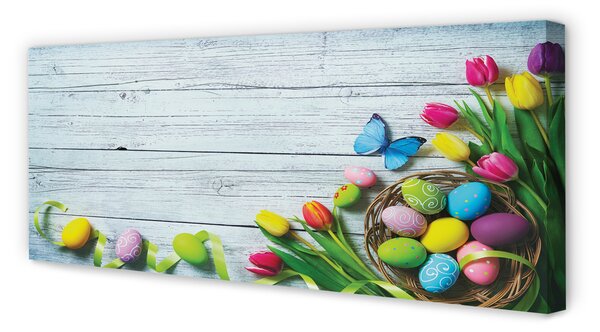 Tablouri canvas Ouă de lalele fluture