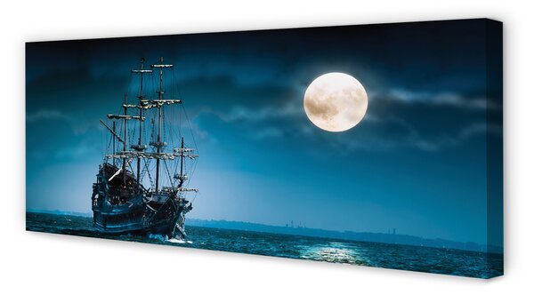 Tablouri canvas oraș Marea navă luna