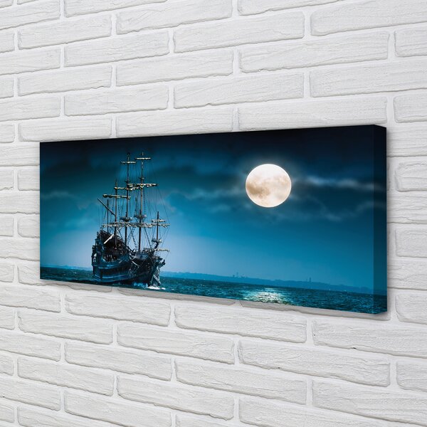 Tablouri canvas oraș Marea navă luna