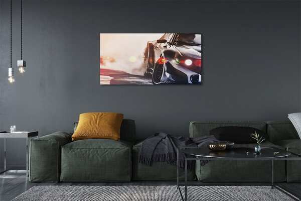 Tablouri canvas lumina auto negru