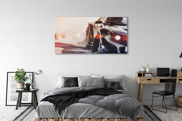 Tablouri canvas lumina auto negru