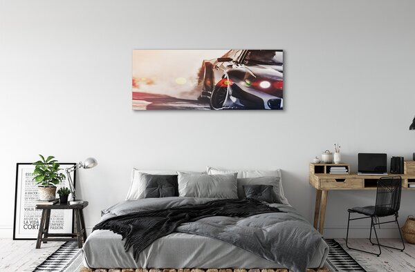 Tablouri canvas lumina auto negru
