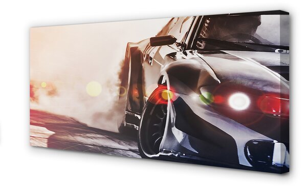 Tablouri canvas lumina auto negru