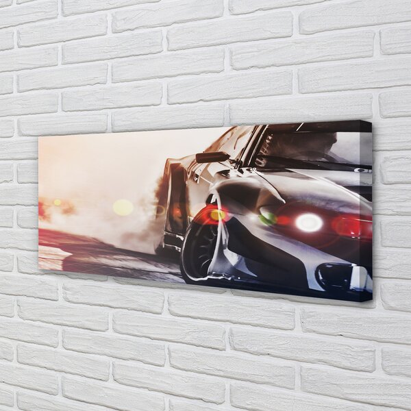 Tablouri canvas lumina auto negru