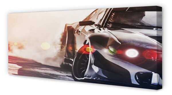 Tablouri canvas lumina auto negru