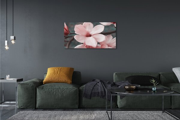 Tablouri canvas flori roz