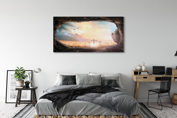 Tablouri canvas Pestera traversează păsările