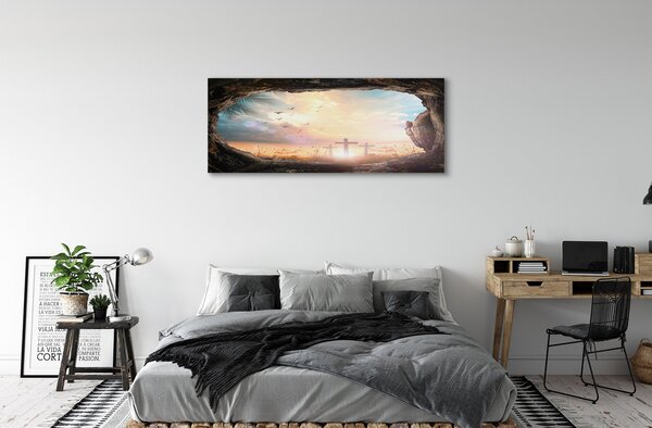 Tablouri canvas Pestera traversează păsările