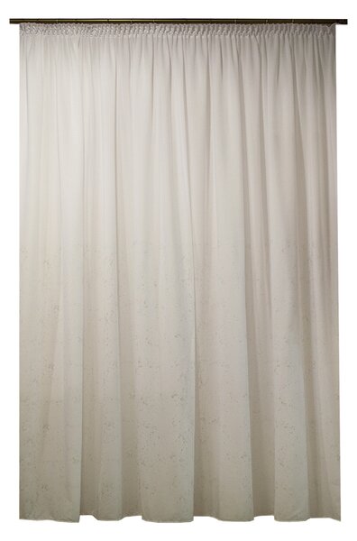 Perdea Velaria voal premium alb cu patina arginite, 300x250 cm