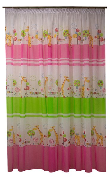 Perdea Velaria voal copii cu girafe, 300x250 cm
