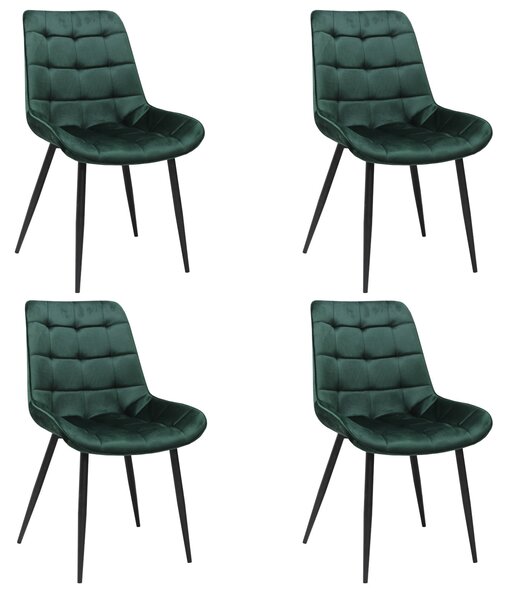 Set 4 Scaune Onix Verde Închis