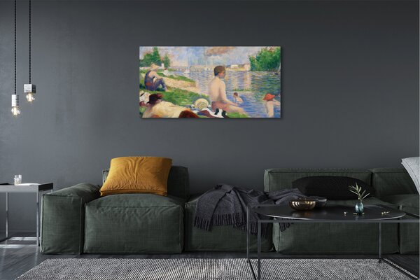 Tablouri canvas Plaja Arta pe lac