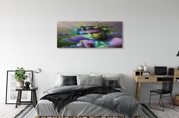 Tablouri canvas Elf femeie flori