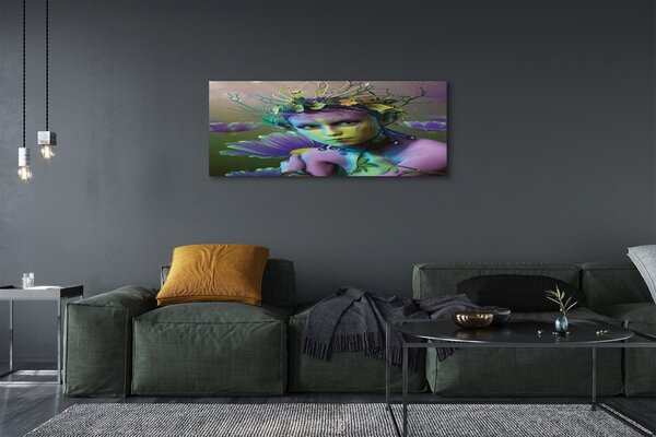Tablouri canvas Elf femeie flori